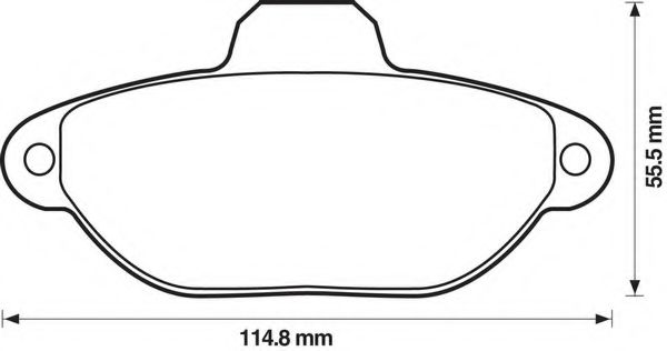 BENDIX - 571749B - Комплект тормозных колодок, дисковый тормоз