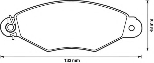 BENDIX - 571931B - Комплект тормозных колодок, дисковый тормоз