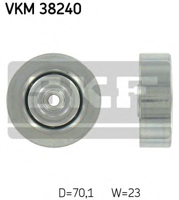 SKF - VKM 38240 - Паразитный / ведущий ролик, поликлиновой ремень (Ременный привод)