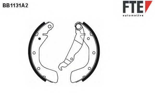 FTE - BB1131A2 - Комплект тормозных колодок (Тормозная система)