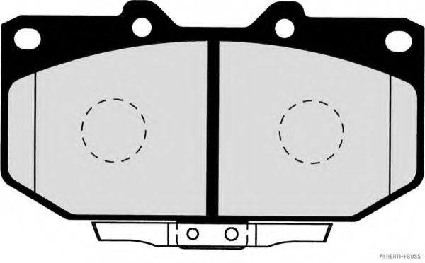 HERTH+BUSS JAKOPARTS - J3601058 - Комплект тормозных колодок, дисковый тормоз (Тормозная система)
