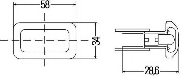 HELLA - 2BM 003 647-021 - Дополнительный проблесковый маячок (Сигнализация)