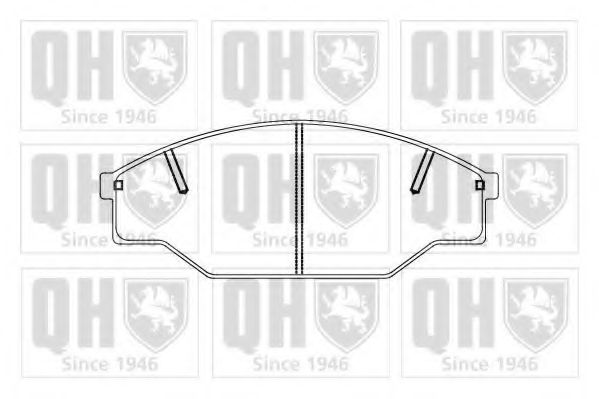 QUINTON HAZELL - BP856 - Комплект тормозных колодок, дисковый тормоз (Тормозная система)