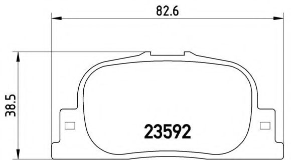 BREMBO - P 83 063 - Комплект тормозных колодок, дисковый тормоз (Тормозная система)