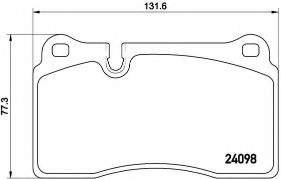 BREMBO - P 85 116 - Комплект тормозных колодок, дисковый тормоз (Тормозная система)