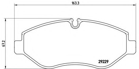 BREMBO - P A6 026 - Комплект тормозных колодок, дисковый тормоз (Тормозная система)