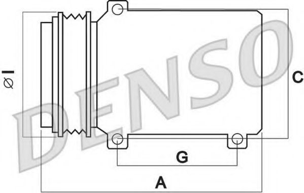 DENSO - DCP02050 - Компрессор, кондиционер (Кондиционер)