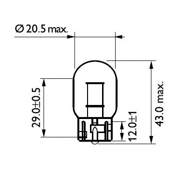 PHILIPS - 12071CP - Лампа накаливания, фонарь указателя поворота (Сигнализация)