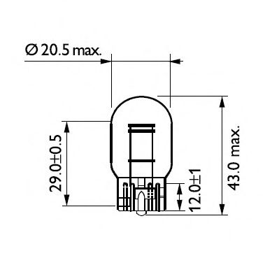 PHILIPS - 12066CP - Лампа накаливания, фонарь указателя поворота (Сигнализация)