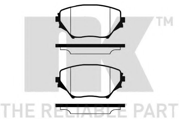 NK - 224555 - Комплект тормозных колодок, дисковый тормоз (Тормозная система)