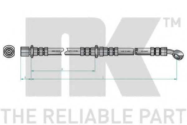 NK - 854410 - Тормозной шланг (Тормозная система)