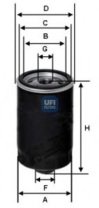 UFI - 23.156.03 - Масляный фильтр (Смазывание)