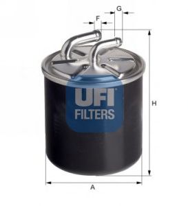 UFI - 24.436.00 - Топливный фильтр (Система подачи топлива)