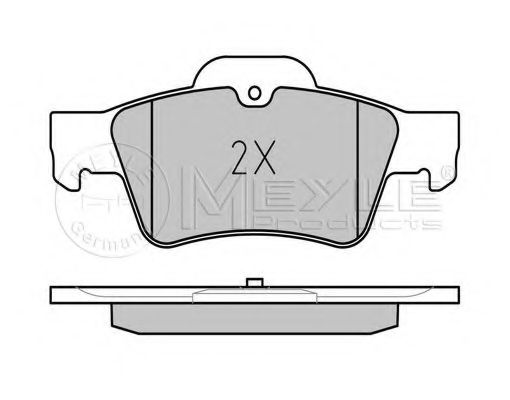 MEYLE - 025 233 3416 - Комплект тормозных колодок, дисковый тормоз (Тормозная система)