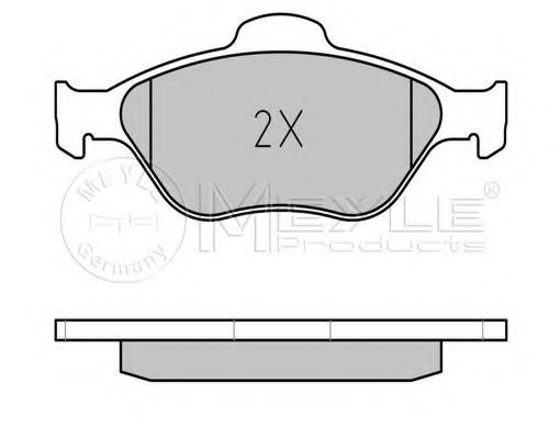 MEYLE - 025 236 0418 - Комплект тормозных колодок, дисковый тормоз (Тормозная система)
