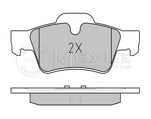 MEYLE - 025 239 2318 - Комплект тормозных колодок, дисковый тормоз (Тормозная система)