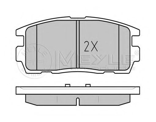 MEYLE - 025 244 9815/W - Комплект тормозных колодок, дисковый тормоз (Тормозная система)