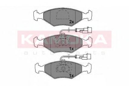 KAMOKA - JQ1011824 - Комплект тормозных колодок, дисковый тормоз (Тормозная система)