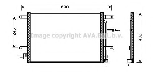 AVA QUALITY COOLING - AI5238 - Конденсатор, кондиционер (Кондиционер)