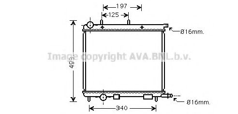 AVA QUALITY COOLING - CN2188 - Радиатор, охлаждение двигателя (Охлаждение)