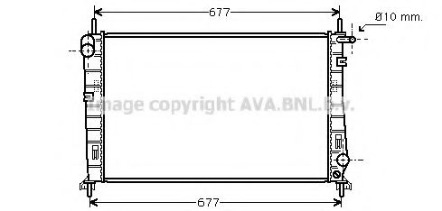 AVA QUALITY COOLING - FD2185 - Радиатор, охлаждение двигателя (Охлаждение)