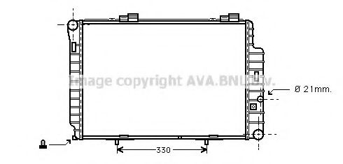 AVA QUALITY COOLING - MS2234 - Радиатор, охлаждение двигателя (Охлаждение)