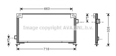 AVA QUALITY COOLING - SU5044 - Конденсатор, кондиционер (Кондиционер)