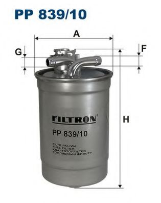 FILTRON - PP839/10 - Топливный фильтр (Система подачи топлива)