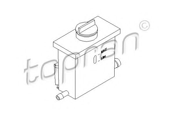 TOPRAN - 108 687 - Компенсационный бак, гидравлического масла услителя руля (Рулевое управление)