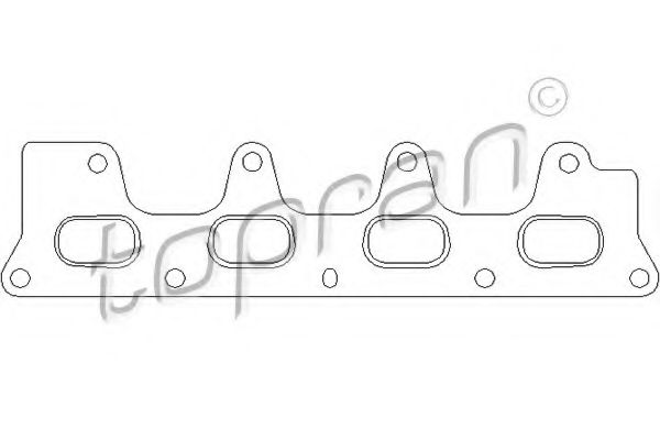TOPRAN - 700 624 - Прокладка, выпускной коллектор (Головка цилиндра)