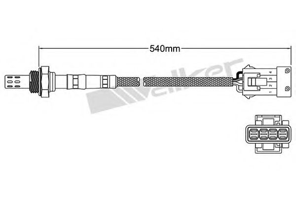 WALKER PRODUCTS - 250-24178 - Лямбда-зонд (Приготовление смеси)