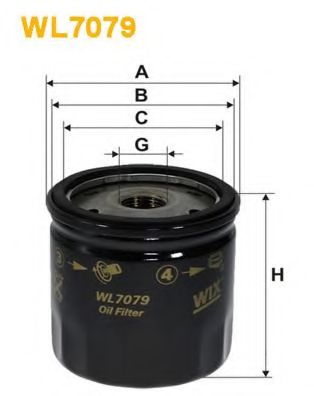 WIX FILTERS - WL7079 - Масляный фильтр (Смазывание)