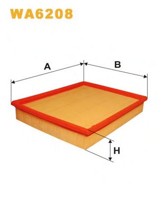 WIX FILTERS - WA6208 - Воздушный фильтр (Система подачи воздуха)