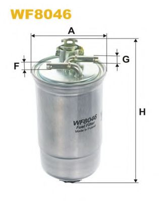 WIX FILTERS - WF8046 - Топливный фильтр (Система подачи топлива)