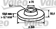 VALEO - 186192 - Тормозной диск (Тормозная система)