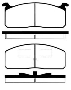 IPS PARTS - IBD-1253 - Комплект тормозных колодок, дисковый тормоз (Тормозная система)