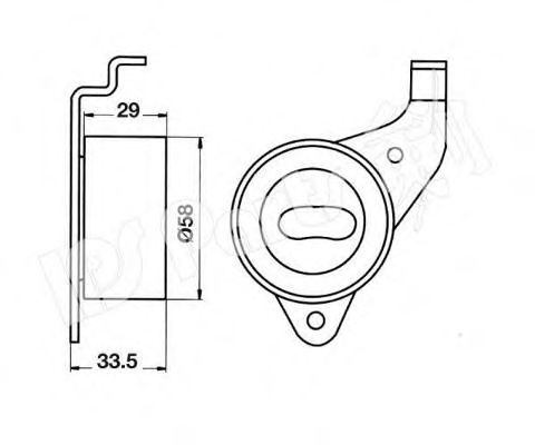 IPS PARTS - ITB-6251 - Устройство для натяжения ремня, ремень ГРМ (Ременный привод)