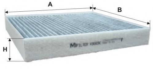 MFILTER - K 9069C - Фильтр, воздух во внутренном пространстве (Отопление / вентиляция)