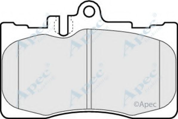 APEC BRAKING - PAD1273 - Комплект тормозных колодок, дисковый тормоз (Тормозная система)