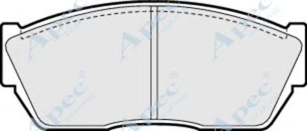 APEC BRAKING - PAD388 - Комплект тормозных колодок, дисковый тормоз (Тормозная система)
