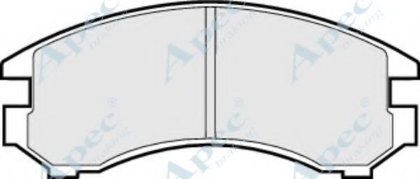 APEC BRAKING - PAD588 - Комплект тормозных колодок, дисковый тормоз (Тормозная система)