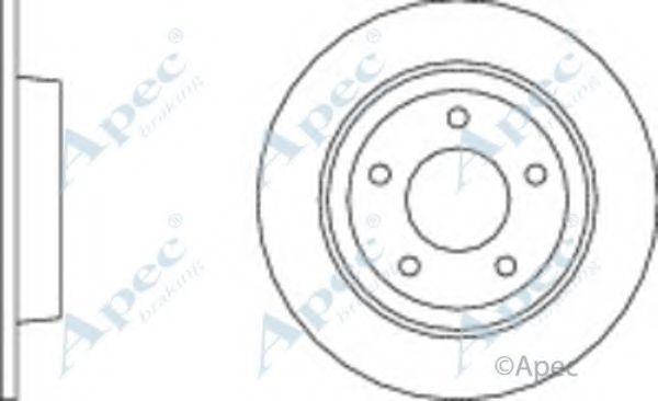 APEC BRAKING - DSK2226 - Тормозной диск (Тормозная система)