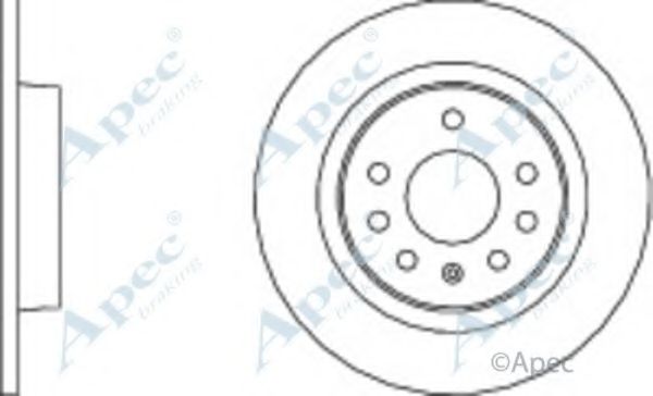 APEC BRAKING - DSK2091 - Тормозной диск (Тормозная система)