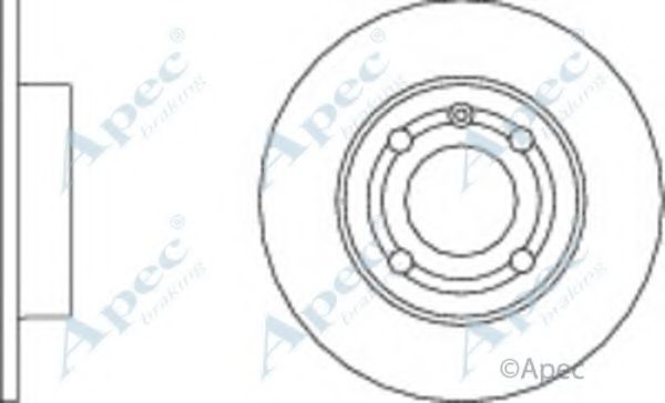 APEC BRAKING - DSK2165 - Тормозной диск (Тормозная система)