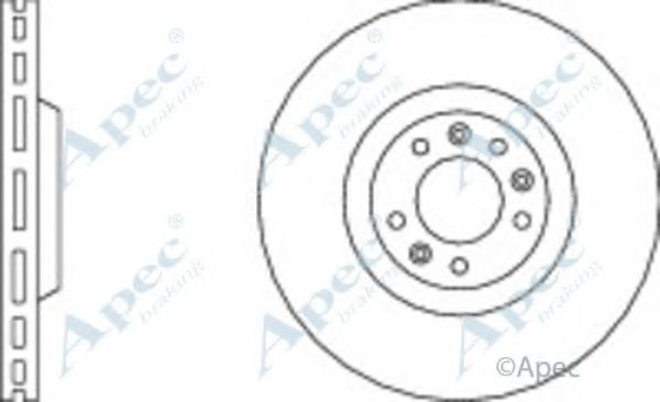 APEC BRAKING - DSK2184 - Тормозной диск (Тормозная система)