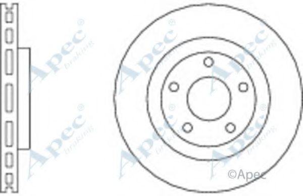 APEC BRAKING - DSK2638 - Тормозной диск (Тормозная система)