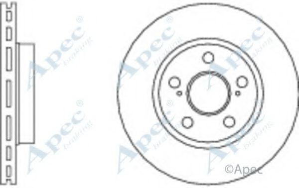 APEC BRAKING - DSK2740 - Тормозной диск (Тормозная система)