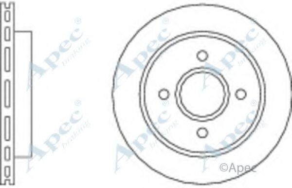 APEC BRAKING - DSK534 - Тормозной диск (Тормозная система)