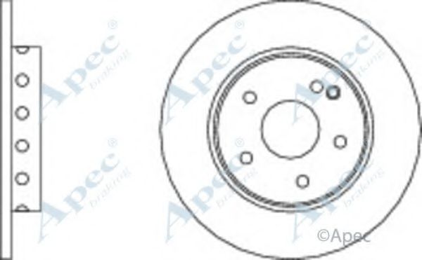 APEC BRAKING - DSK629 - Тормозной диск (Тормозная система)