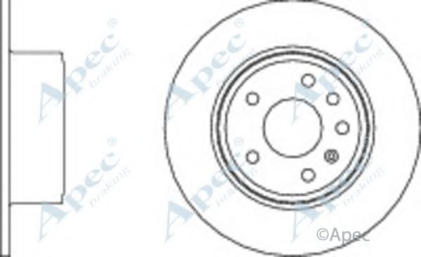 APEC BRAKING - DSK723 - Тормозной диск (Тормозная система)